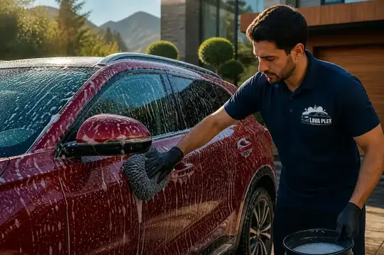 Lavado exterior de auto y limpieza interior a domicilio en Santiago